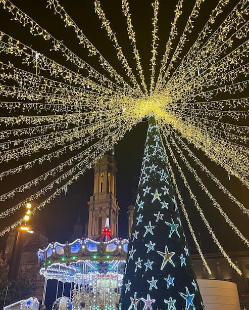 árbol de navidad Plaza del Pilar